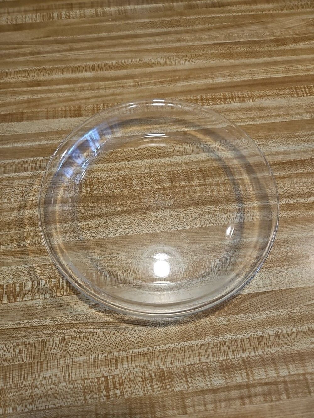 VINTAGE PYREX #209 CLEAR GLASS PIE PLATE CASSEROLE DISH FLAT RIM 9"
